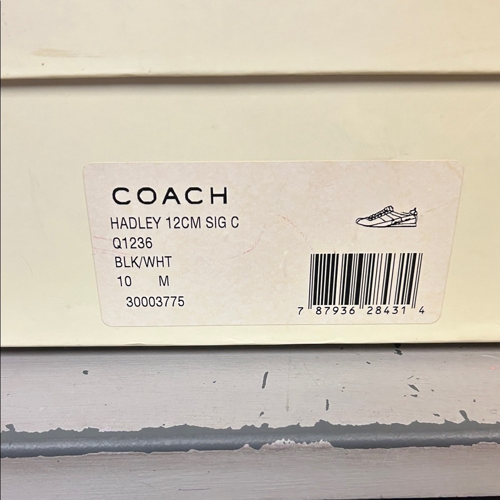 Coach Black and Gray Women's Sneakers HADLEY - Picture 6 of 6